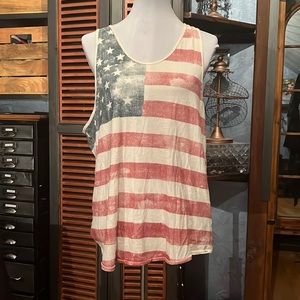 Denim and Supply American Flag Tank top Size Medium